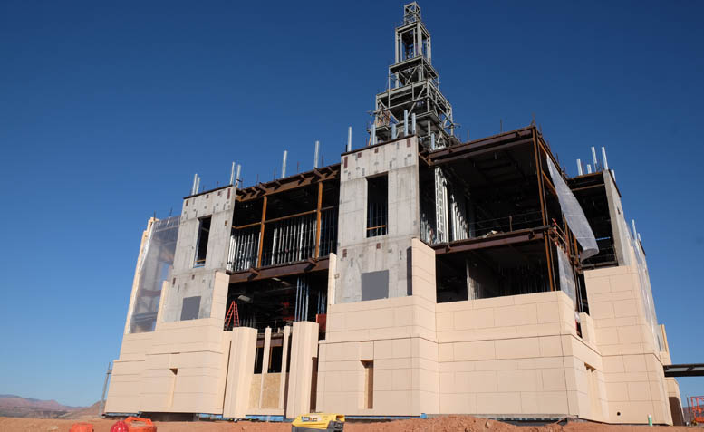 Seismic Bracing Southern Utah Temple project by SRS